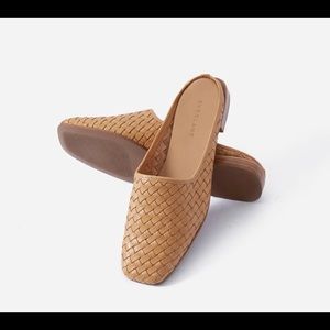 Everlane Woven Leather Mules - Tan NEW IN BOX - NWT